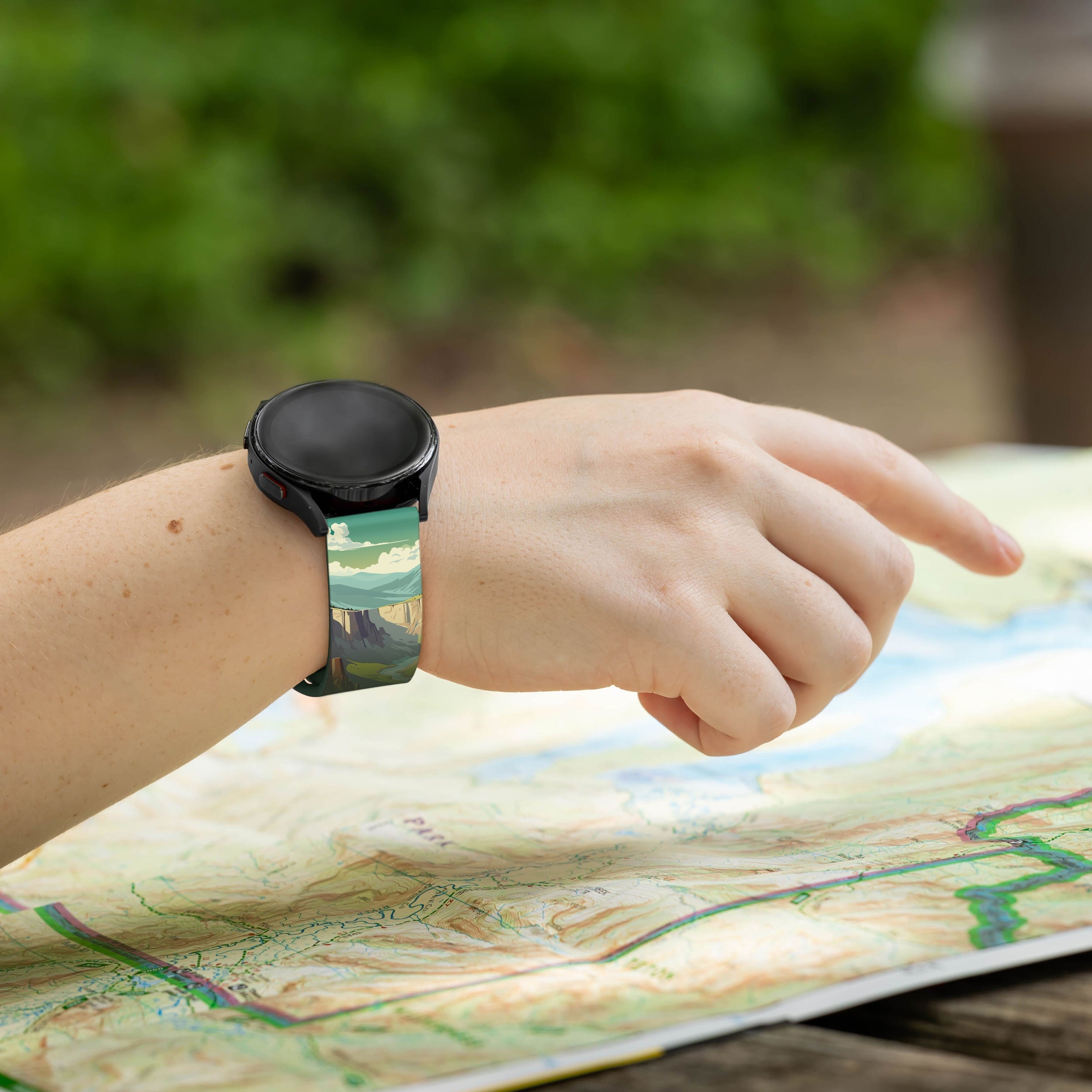 National Parks Great Basin HD  Watchband for Samsung, Garmin, Fossil, and More