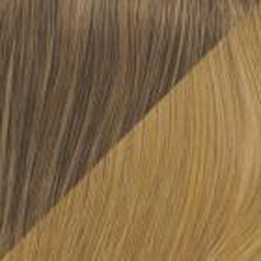 16" Sombre Clip-In Hair Extension in Brown to Blonde Gradient