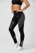 Women’s Geometric Printed Workout Leggings – Slim Fit Pants