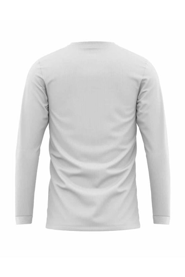 Heavyweight Long Sleeve Crew Neck Tee in Light Grey - Image 2
