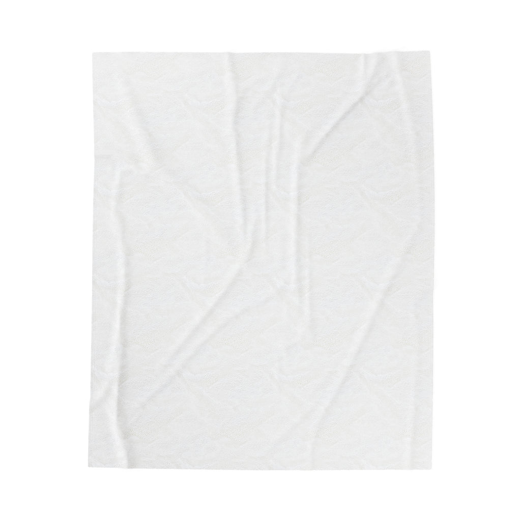 Velveteen Plush Throw Blanket - Minimalist Modern Neutral Decor