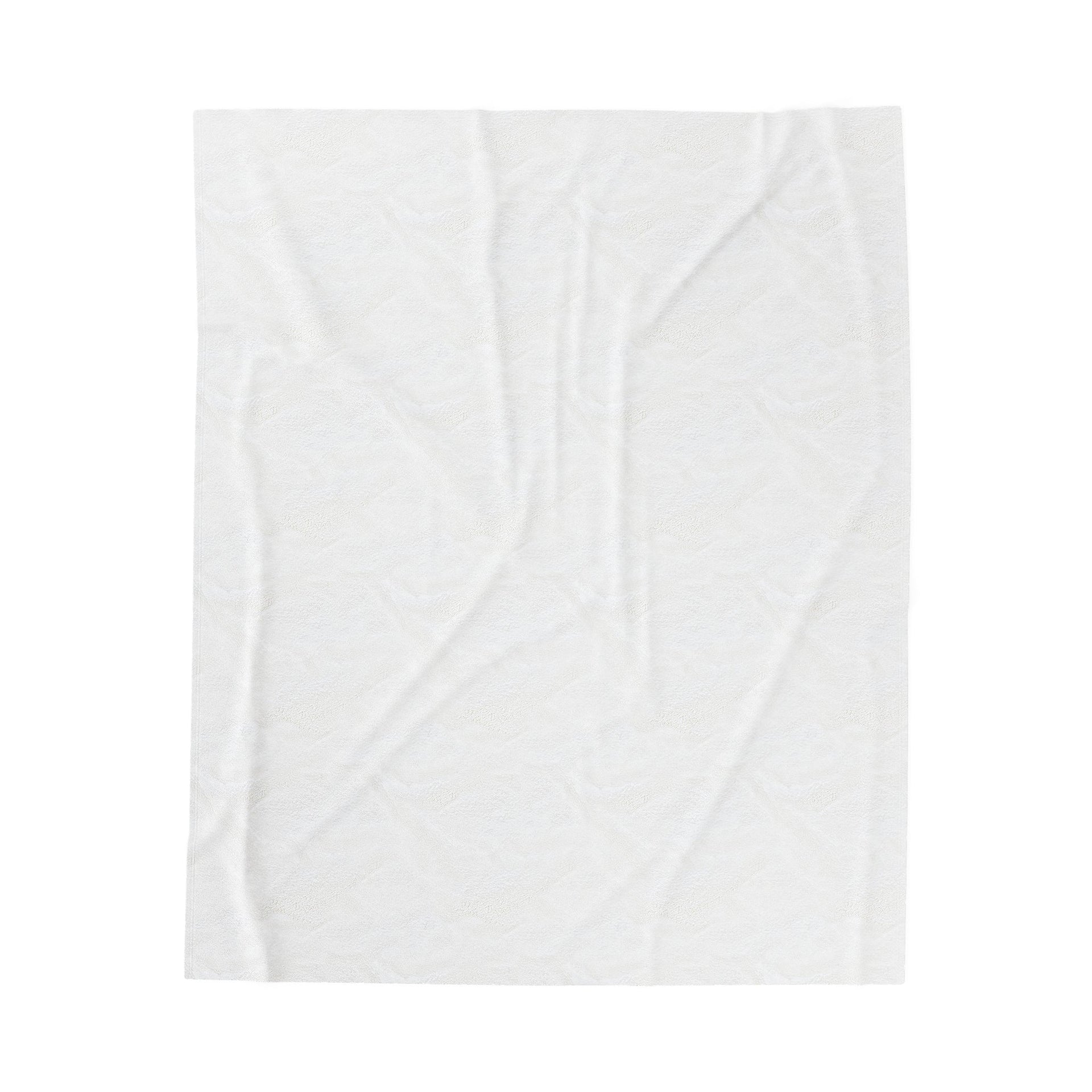 Velveteen Plush Throw Blanket - Minimalist Modern Neutral Decor