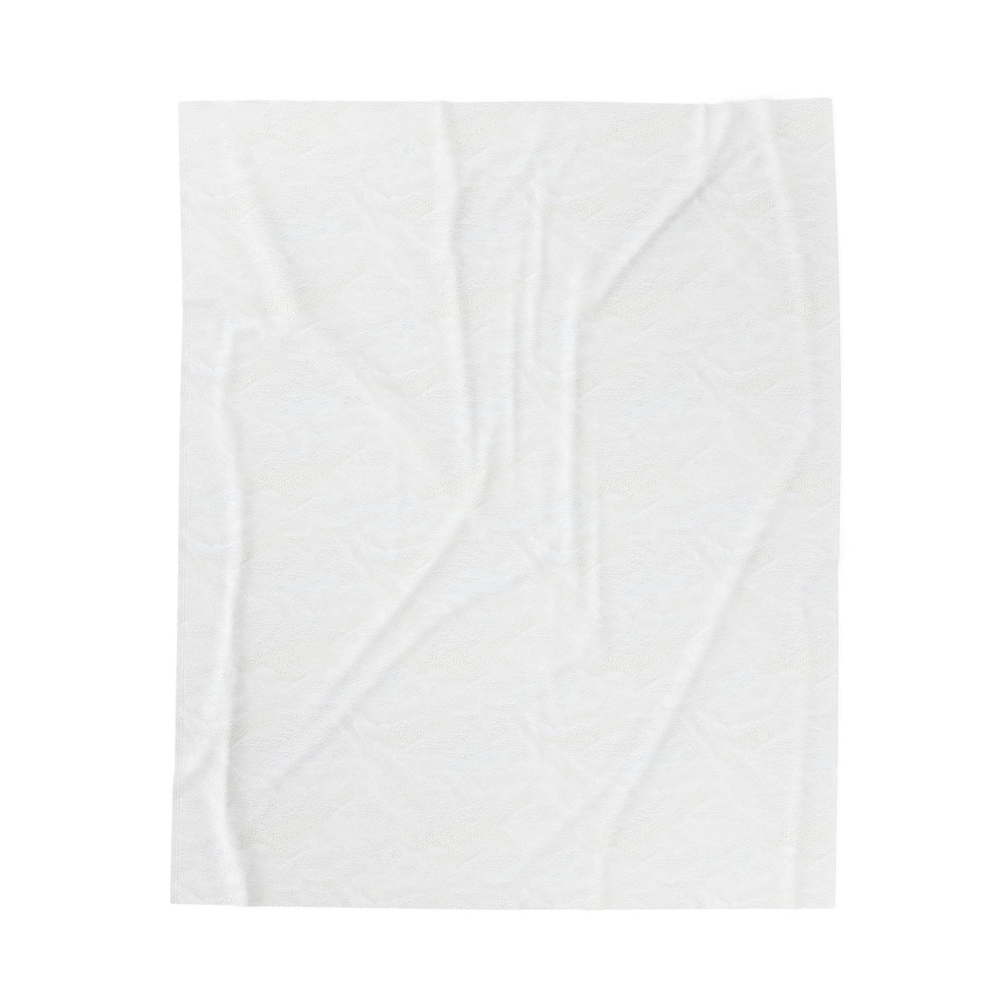Velveteen Plush Throw Blanket - Minimalist Modern Neutral Decor