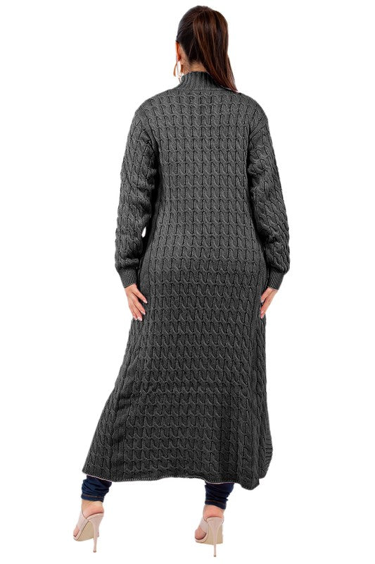 Women's Long Maxi Knit Cardigan | Open Front Sweater