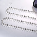Titanium Steel Round Bead All-Match Pendant