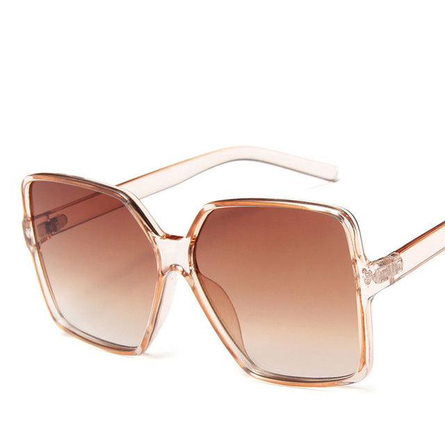 Vintage Big Frame Sunglasses UV400 Retro Women's Fashion Shades