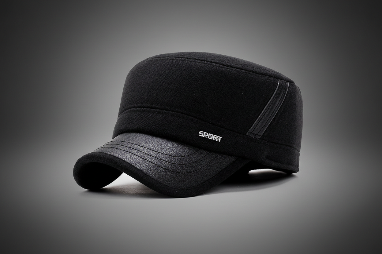 Winter Flat Hat – Classic Warm Wool-Style Newsboy Cap