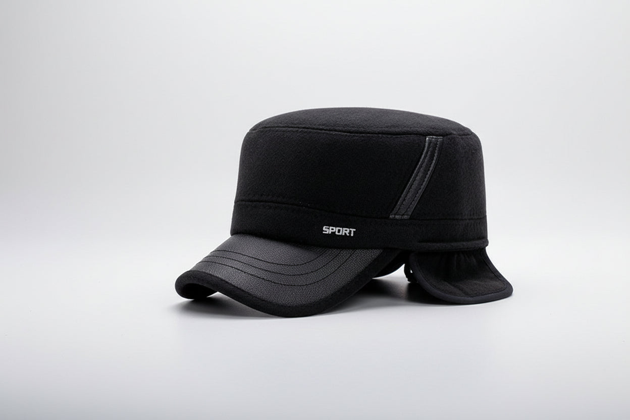 Winter Flat Hat – Classic Warm Wool-Style Newsboy Cap