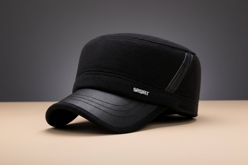 Winter Flat Hat – Classic Warm Wool-Style Newsboy Cap