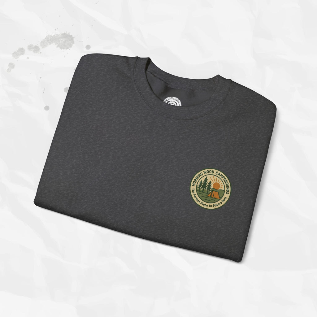 Morning Wood Campgrounds – T-Shirt (Pocket Print)