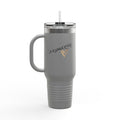 40oz Insulated Metal Travel Mug with Handle & Straw - Modern Drinkware