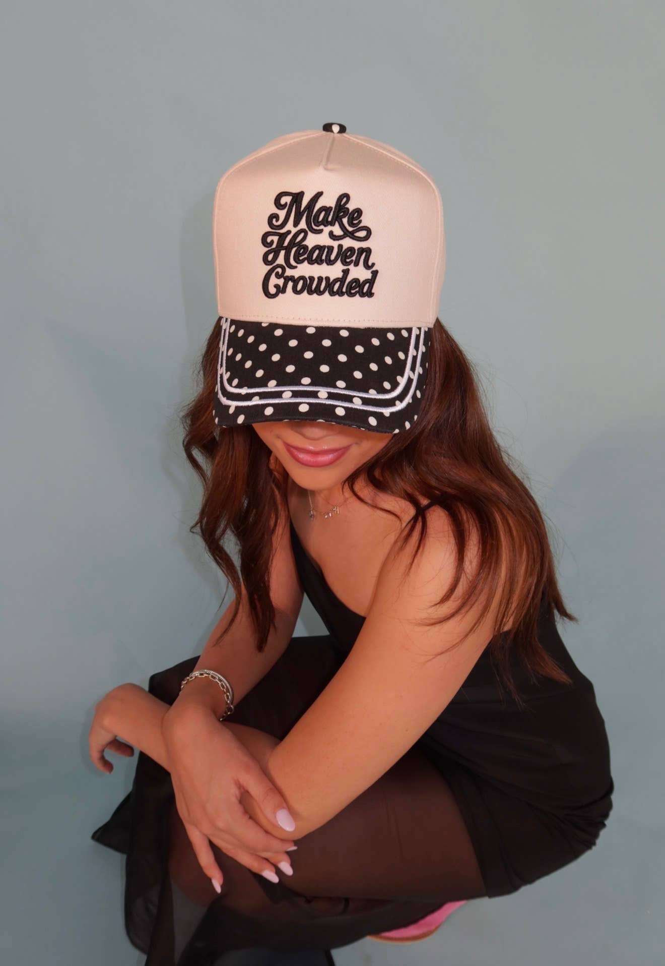 Make Heaven Crowded Polka Dot Hat