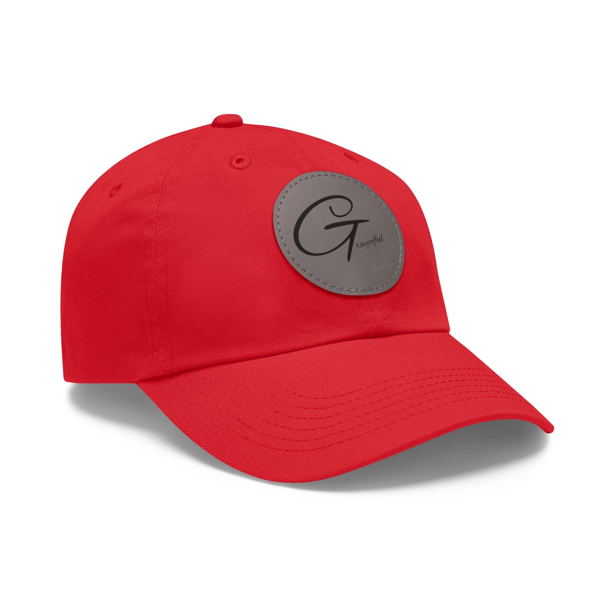 Unstructured Cotton Baseball Cap with Minimalist Leather Patch