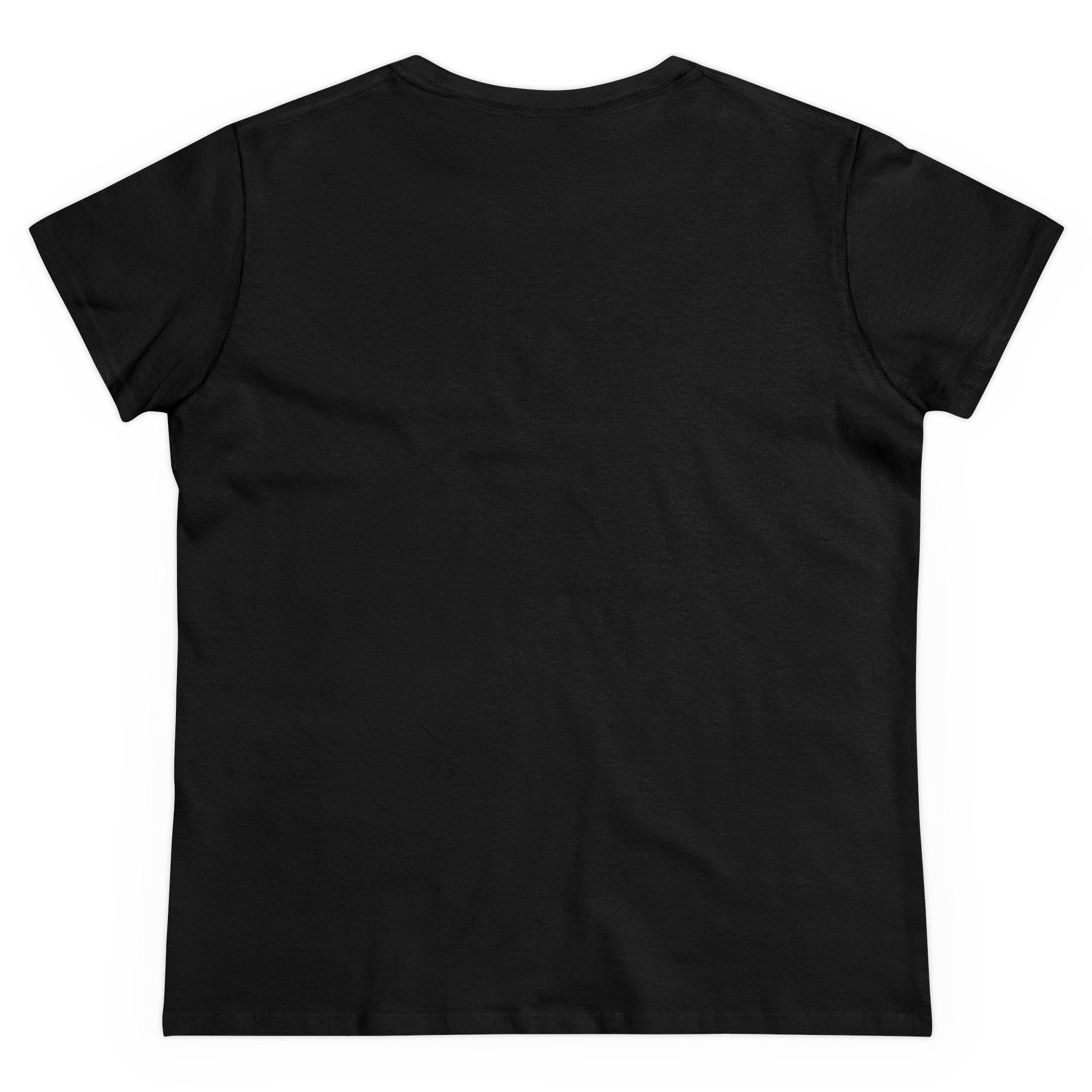 Women's Midweight Cotton T-Shirt - Casual Minimalist Crew