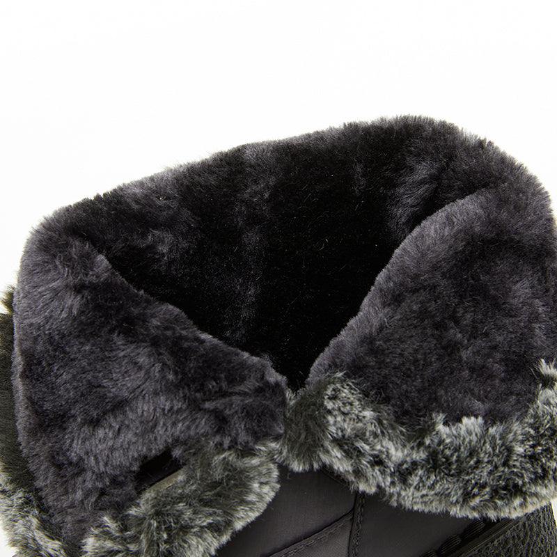 Women's Navy Quilted Platform Snow Boots with Warm Plush Lining - Image 26