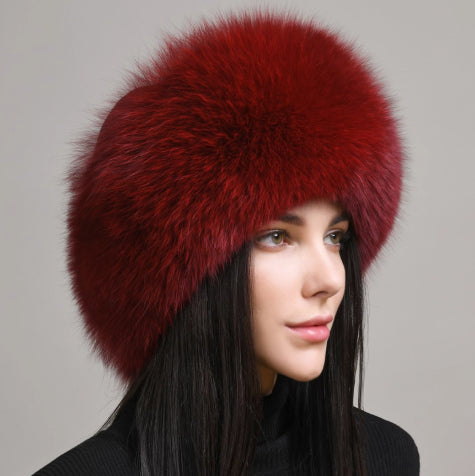 Women's Winter Faux Fur Cossack Hat Ethnic Style Ear Warmers