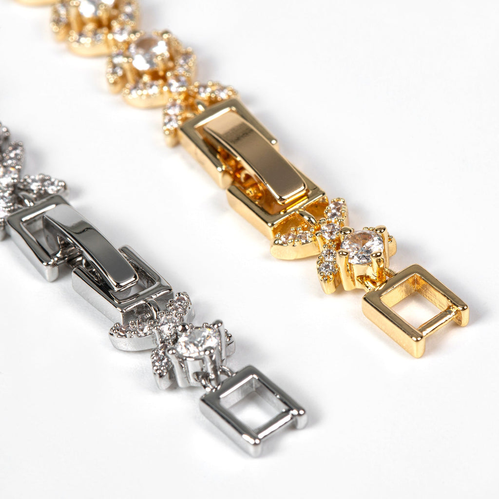 Cross-border New Light Luxury Geometric Colorful Gemstone Bracelet With Full Zircon Stones