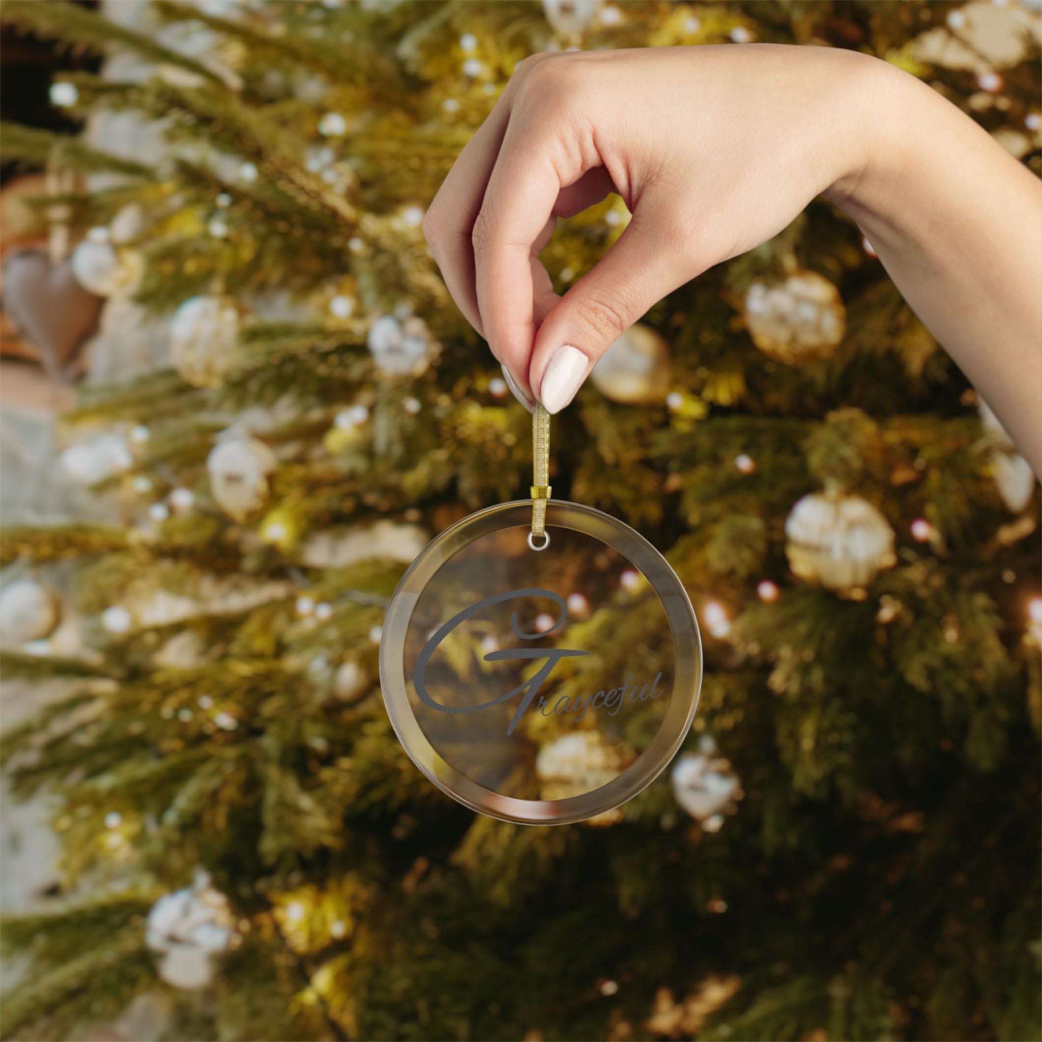 Custom Glass Ornaments 3.5 Inch Round Holiday Keepsakes