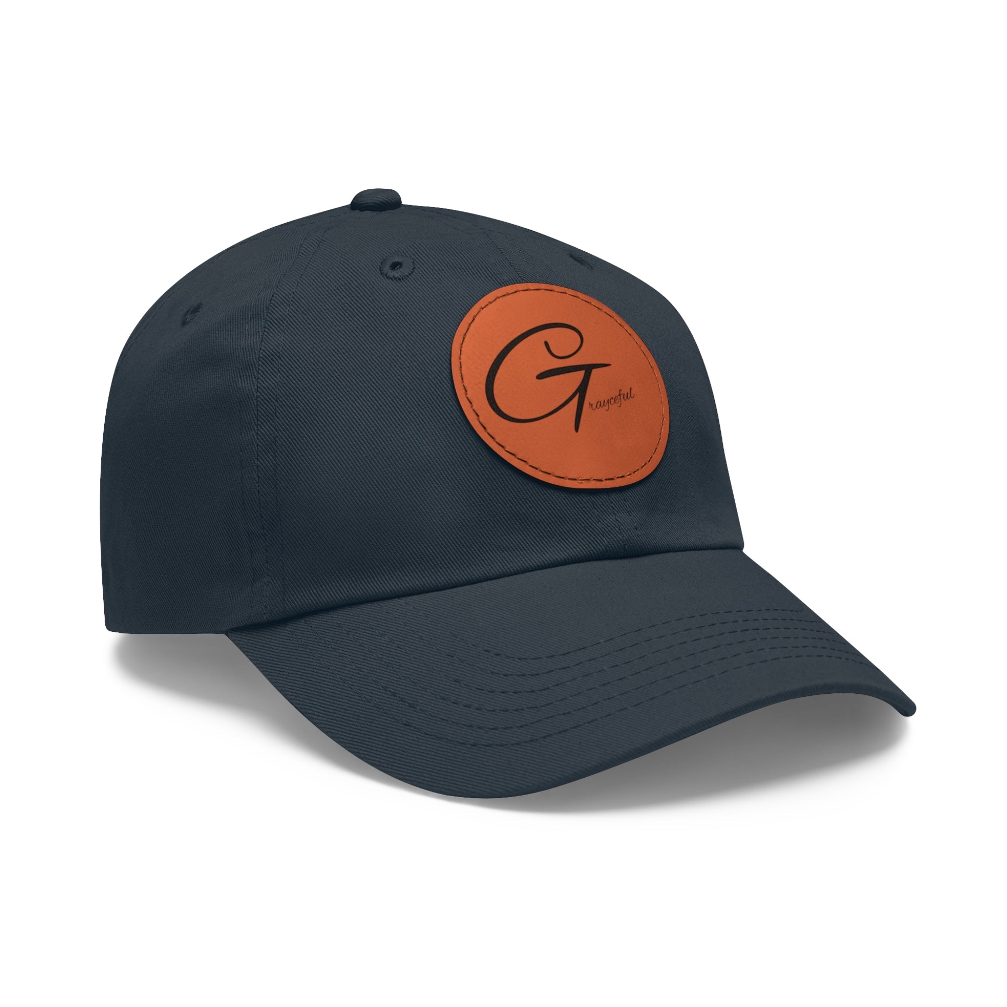 Unstructured Cotton Baseball Cap with Minimalist Leather Patch
