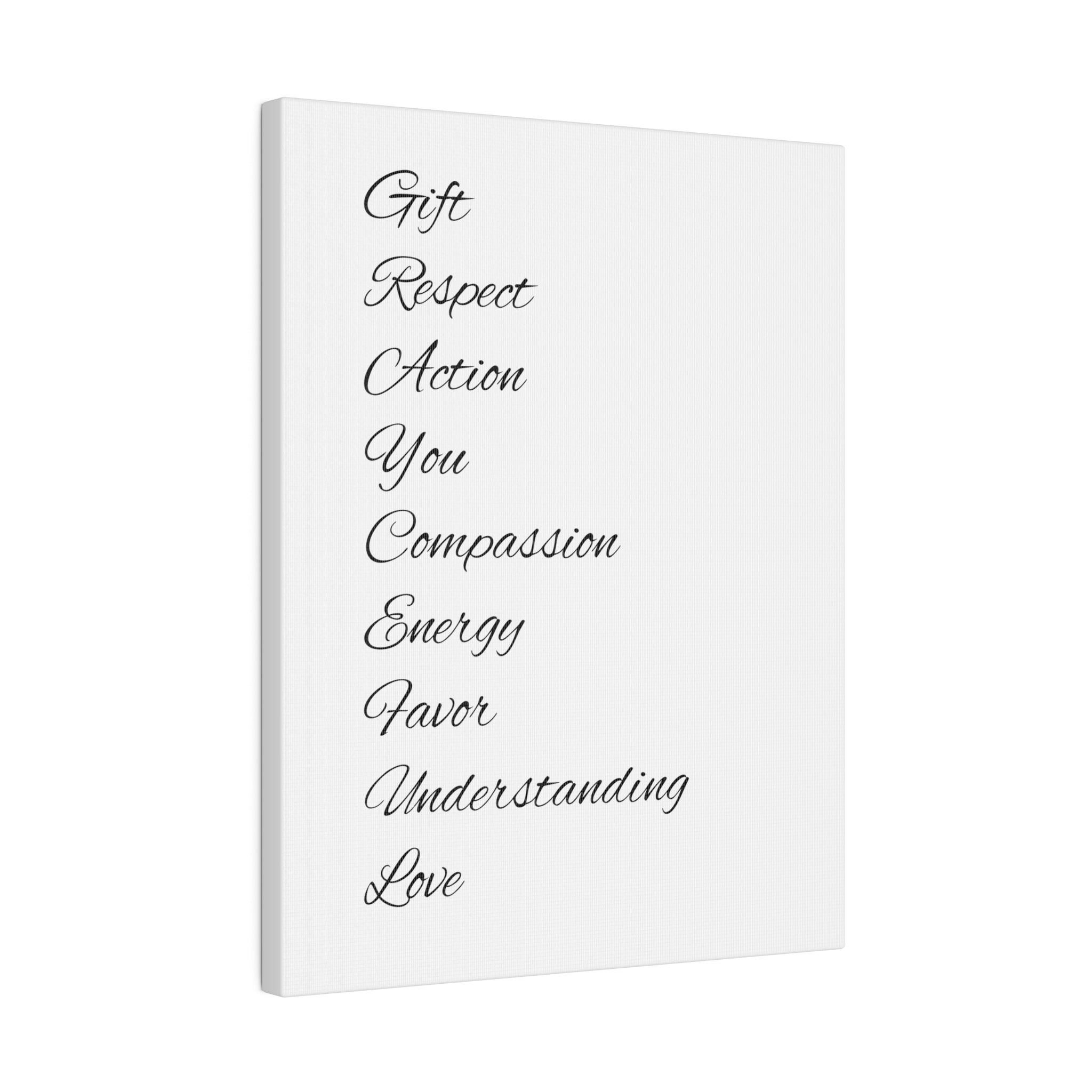 Minimalist Matte Canvas Wall Art, Stretched Black and White Decor