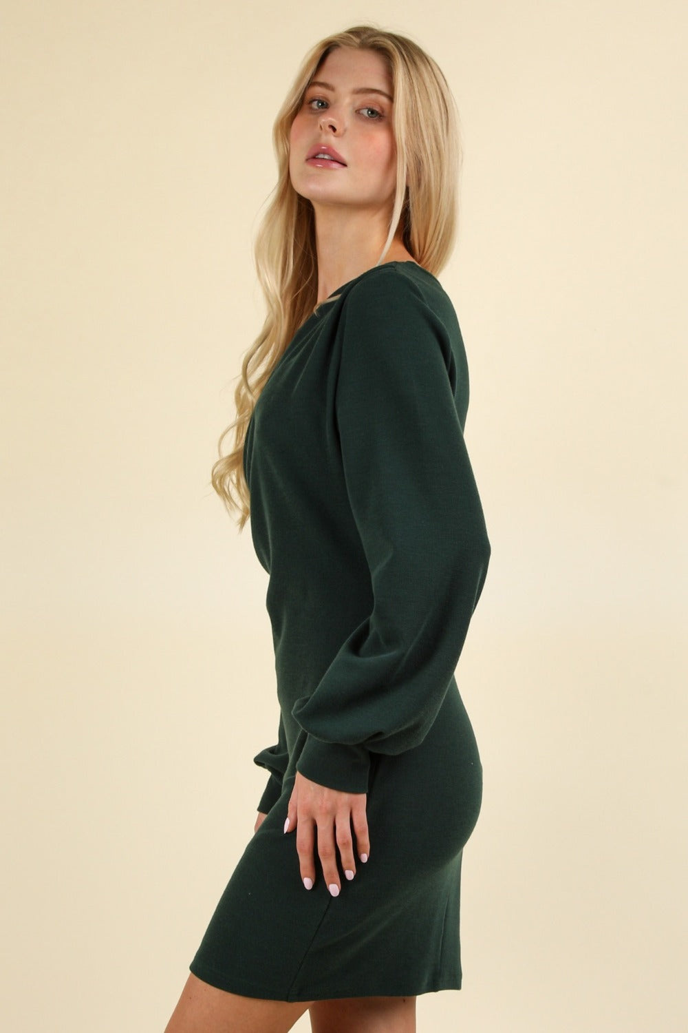 Ruched Detail Bodycon Mini Dress for Night Out