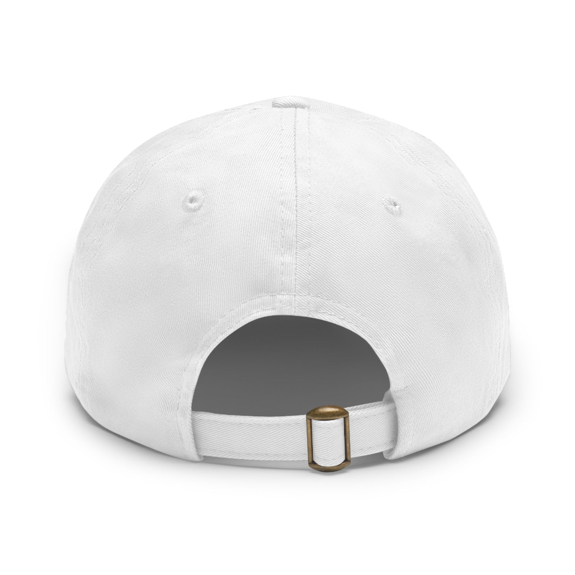 Unstructured Cotton Baseball Cap with Minimalist Leather Patch