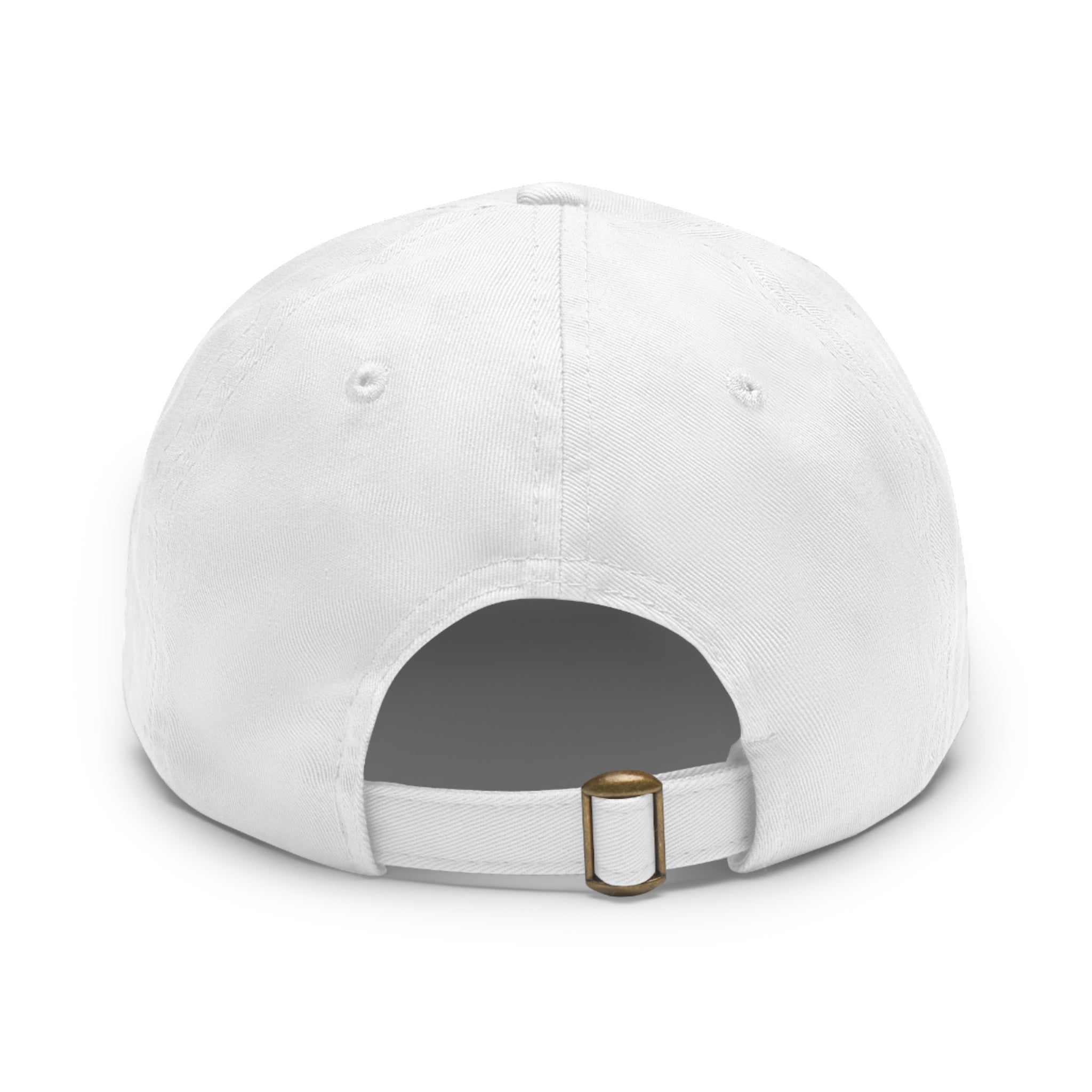 Unstructured Cotton Baseball Cap with Minimalist Leather Patch