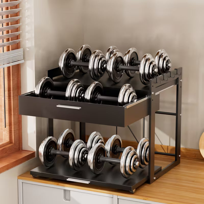 Multi-Functional Metal Microwave Countertop Storage Rack