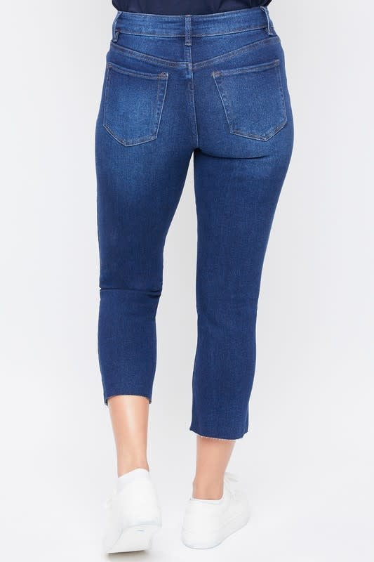 Hide Your Muffin Top High-Rise Skinny Jeans in Dark Indigo