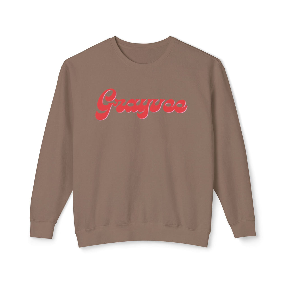 Unisex Lightweight Crewneck Sweatshirt in Charcoal and Cream