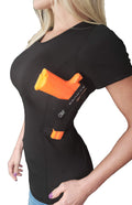 AC UNDERCOVER Concealed Carry Clothing Womens Tank Top Gun Holster CCW Tactica (Black Large)