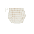 The Printed Bloomer - Tan Grid