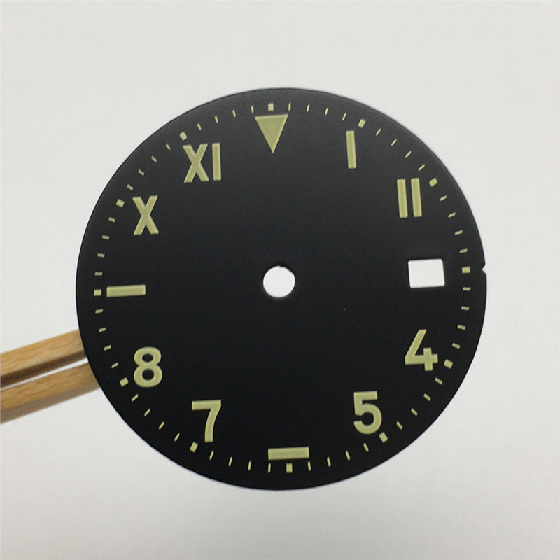 Modified Watch Dial With Luminous Numerals
