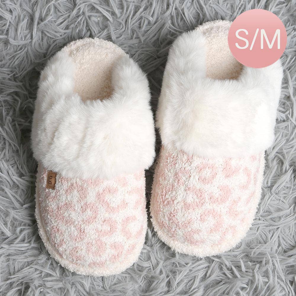 Leopard Faux Fur Soft Indoor Slippers