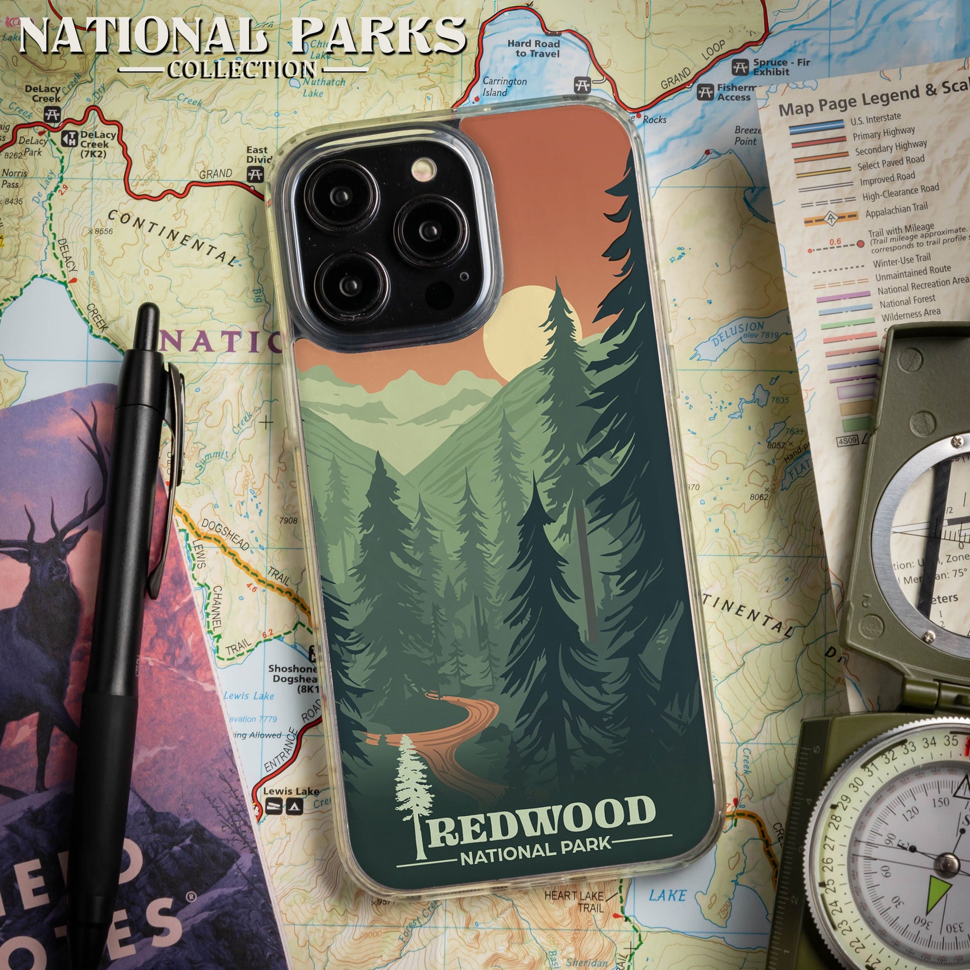 National Parks Redwood HD Apple iPhone 16 Mag-Safe Phone Case