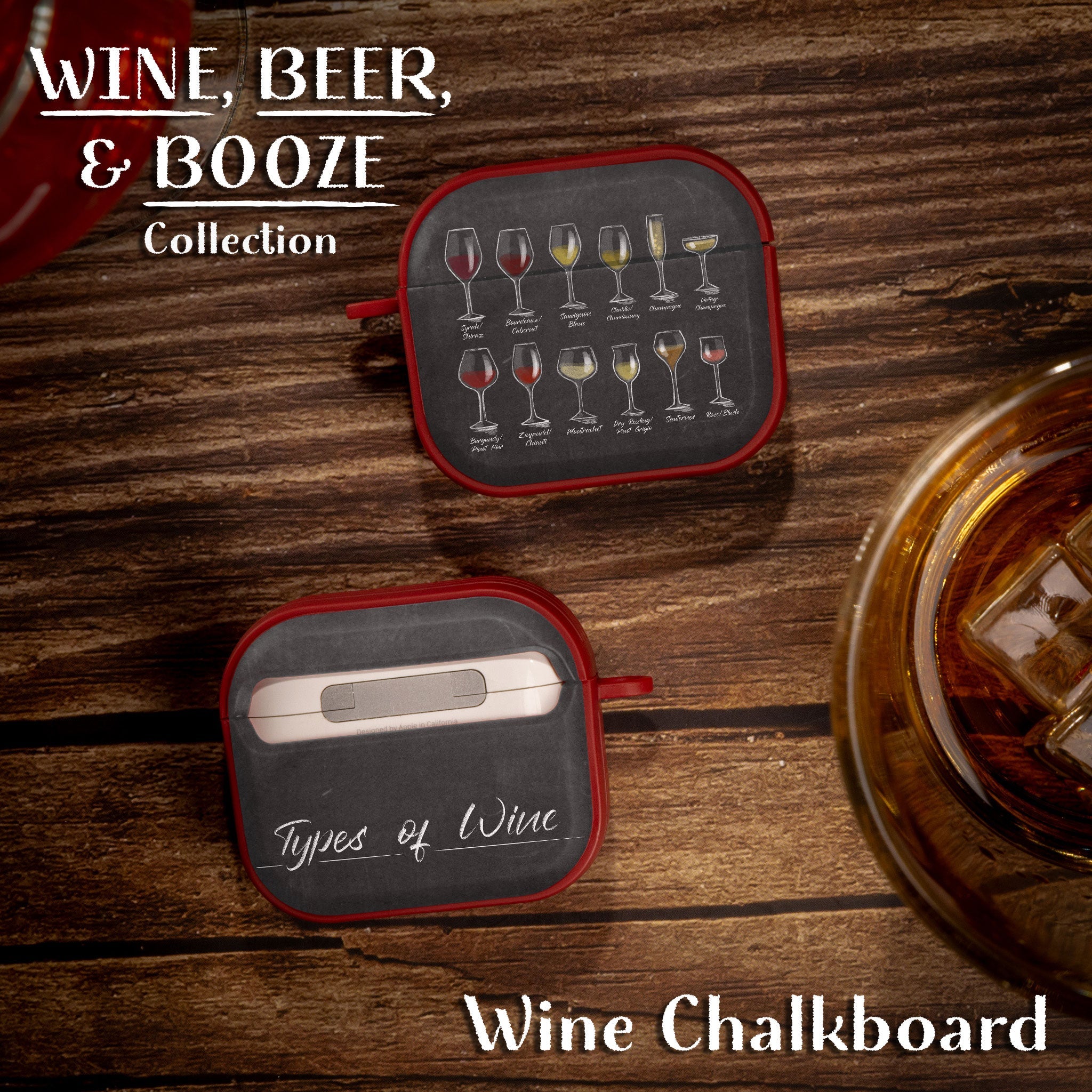 Wine Beer Booze HDX Protective Apple AirPods Gen 3 Case Cover