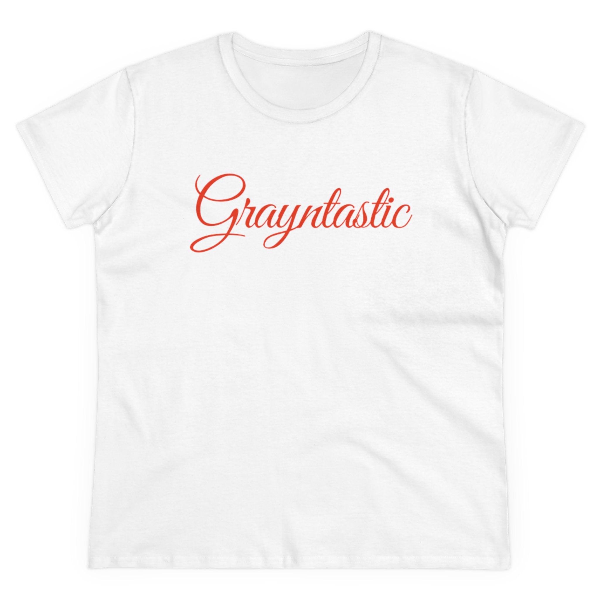 Women's Midweight Cotton T-Shirt - Casual Minimalist Crew
