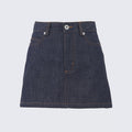 Women's Classic Denim Mini Skirt - Dark Wash Versatile Summer - Image 6