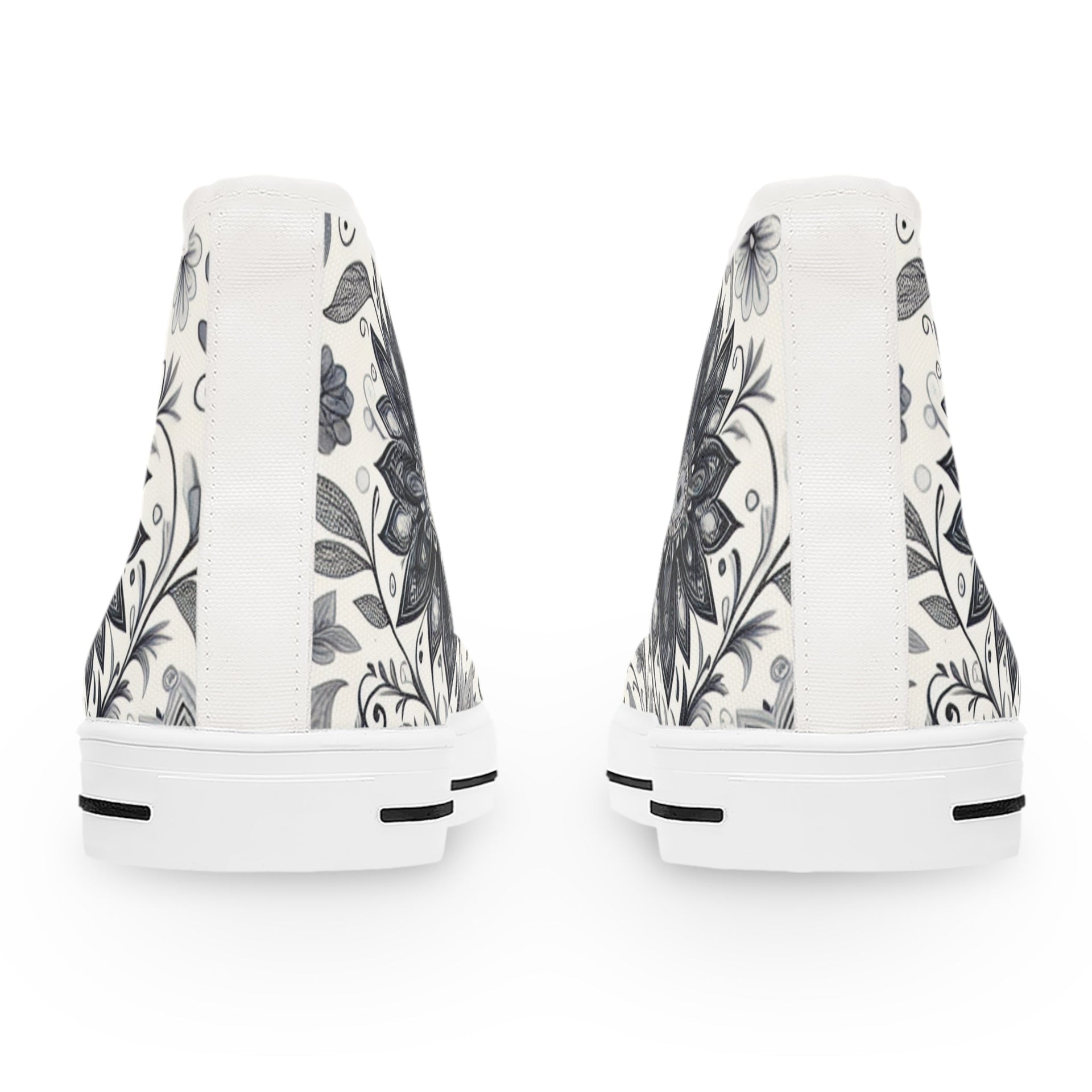 Floral High Top Sneakers: Comfortable Fashion Footwear for Women