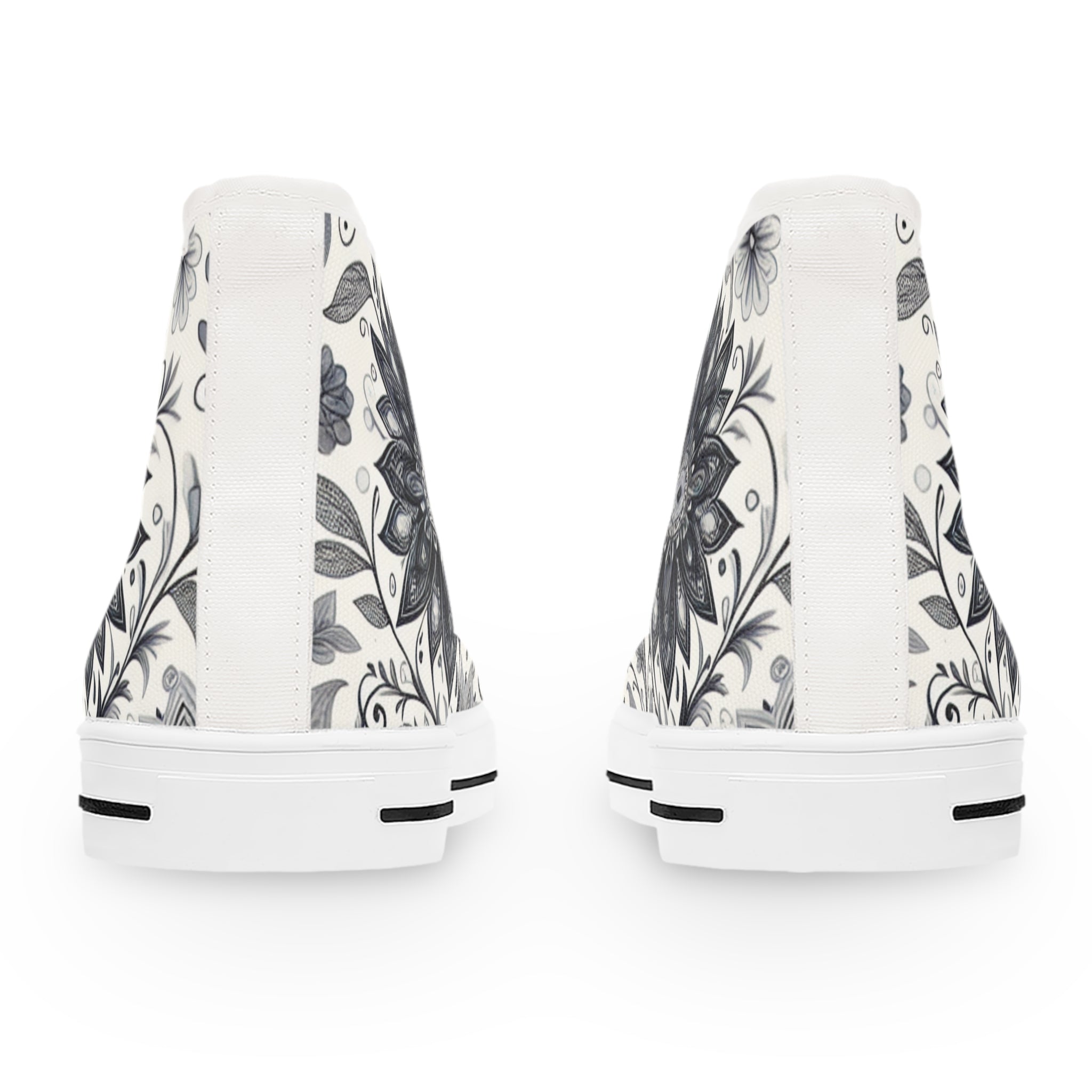 Floral High Top Sneakers: Comfortable Fashion Footwear for Women