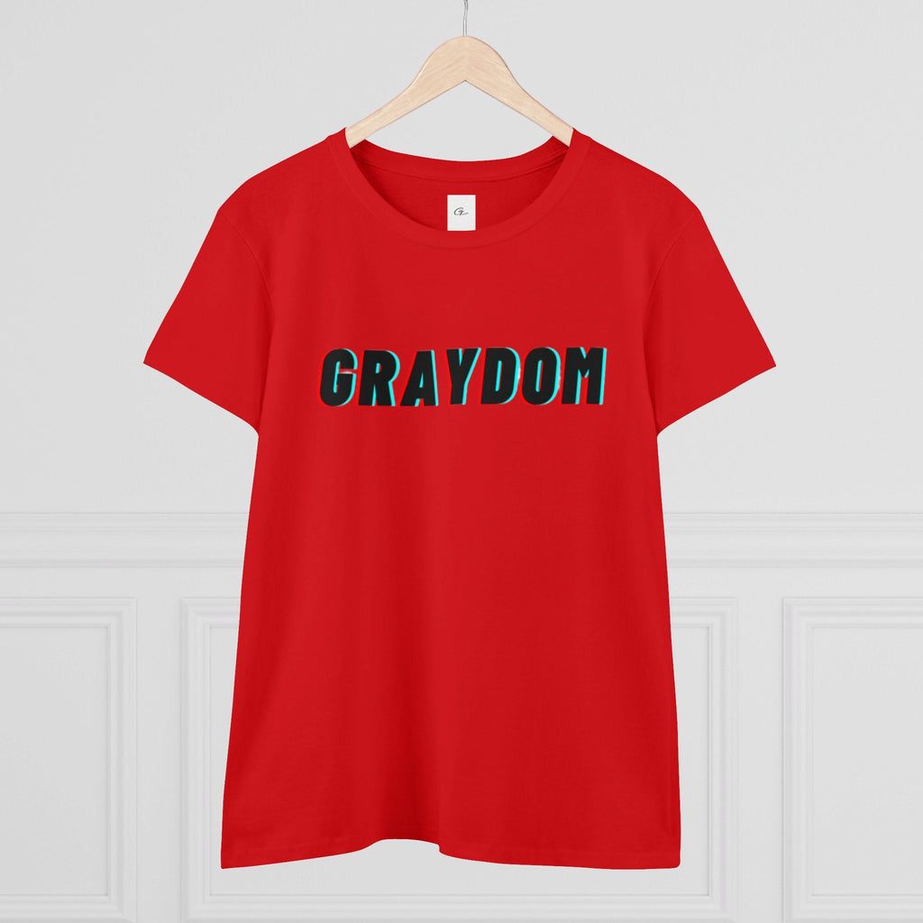 Women's Midweight Cotton Crew Neck Tee - Minimalist Streetwear Style