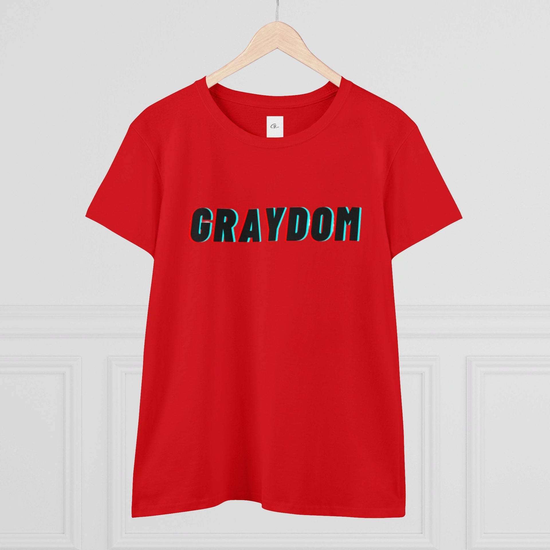 Women's Midweight Cotton Crew Neck Tee - Minimalist Streetwear Style