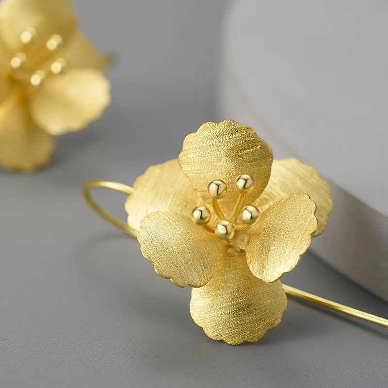 Pansies Earrings