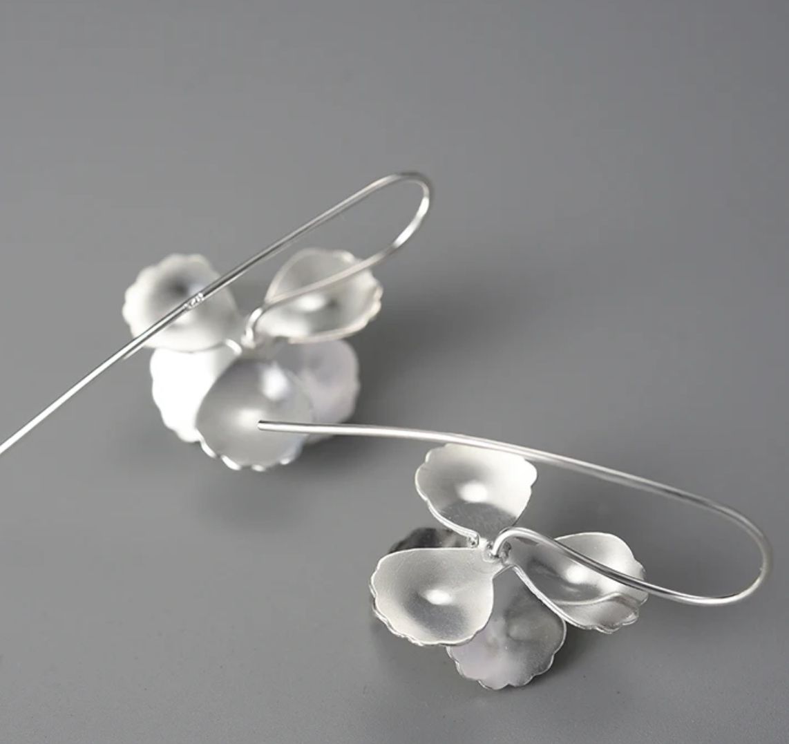Pansies Earrings