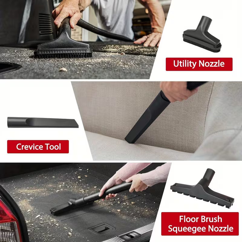 Wet Dry Vacuum Cleaner with Blower Function and 10 ft Power Cord