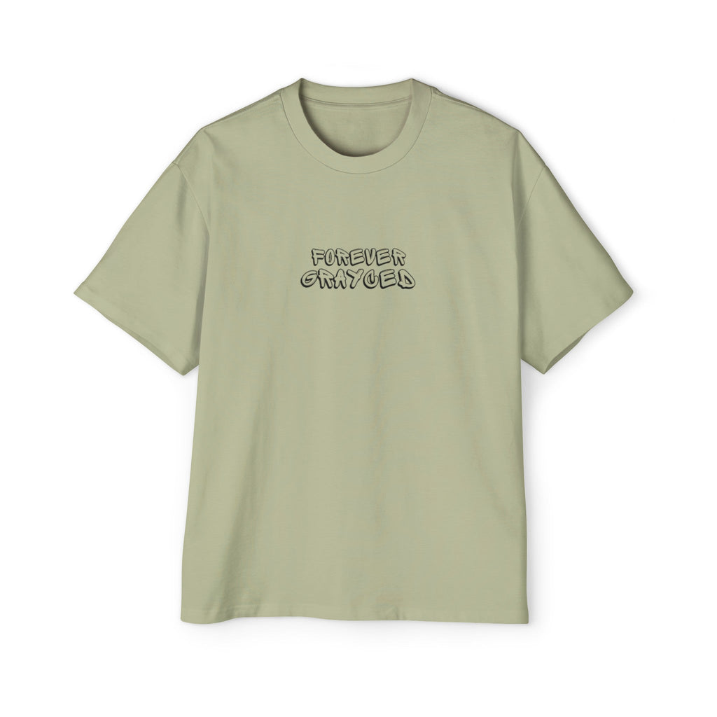 Men's Heavy Oversized Cotton T-Shirt Streetwear Casual Tee