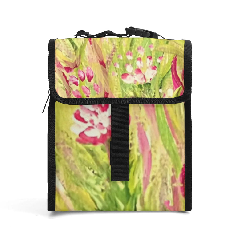 Golden Ribbons Flip-Top Lunch Bag