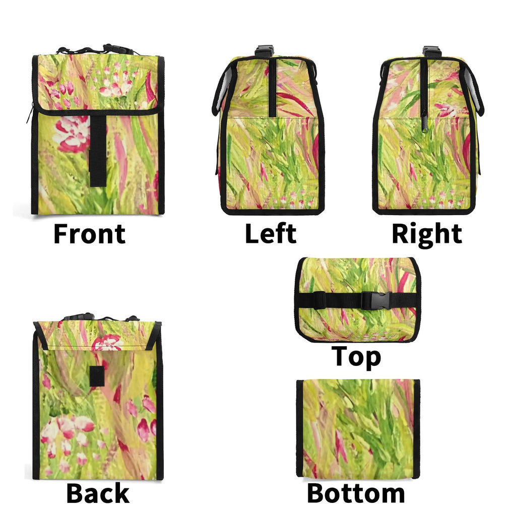 Golden Ribbons Flip-Top Lunch Bag