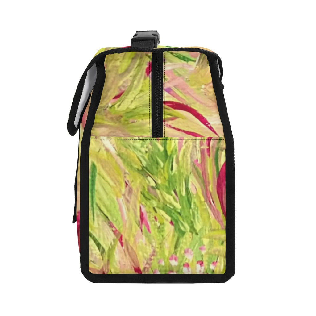 Golden Ribbons Flip-Top Lunch Bag