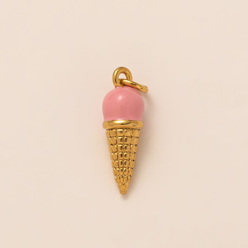 18K Gold Vacuum Plated Small Pendant Necklace